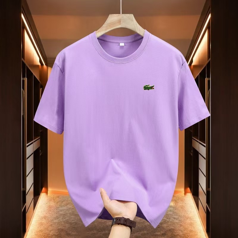Lacoste T-shirt Crocodile Patch Purple