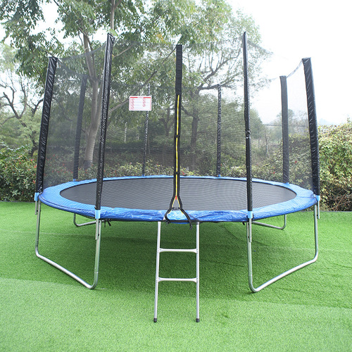 Cross-border children's home indoor trampoline kindergarten large trampoline adult outdoor commercial jumping bed with guard net