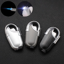 MG159创意充气防风打火机软管带照明灯手电筒厨房点火户外烟具