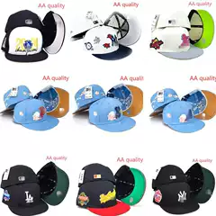 Flat-Brim Baseball Cap for Street Dance, Large Head Circumference, Reversible Hip-Hop Cap, Dodgers Non-Adjustable Snapback Hat for Spring