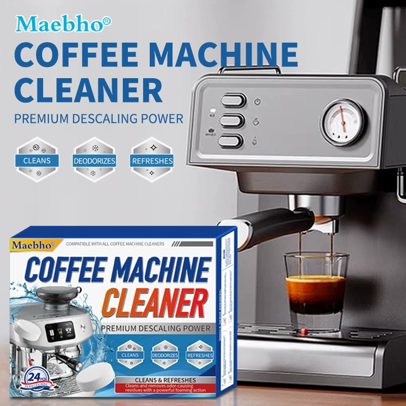 Трансграничная чистка кофемашин, таблетки для чистки чайных пятен и накипи, шипучие таблетки для очистки фильтра от кофейных пятен и грязи.