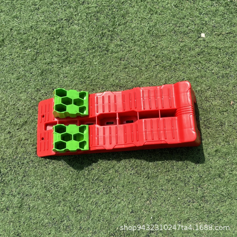 塑料汽车房车三步阶停车器斜坡轮胎垫台阶垫 带挡块