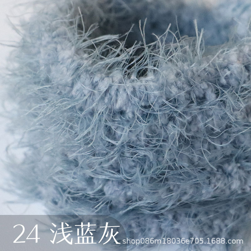 Suministro directo de fábrica 15mm de lana larga felpa trenzado palo súper grueso súper denso hecho a mano DIY pequeño perro de leche Raíz de pelo