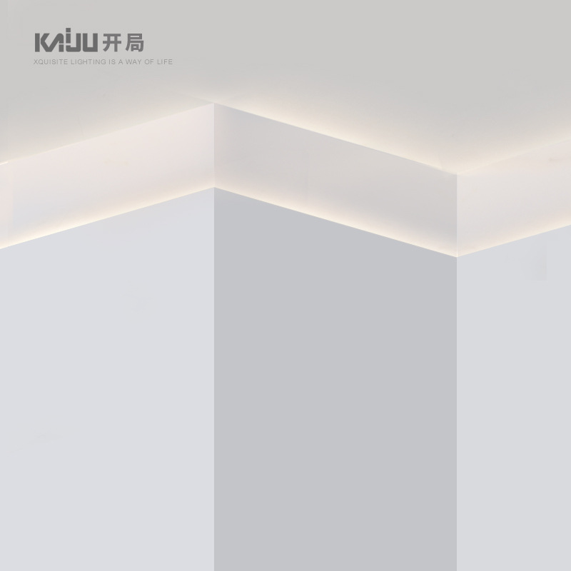 無邊鋁槽線型燈腰線線性洗牆燈客廳回光無主燈臥室吊頂led高顯燈