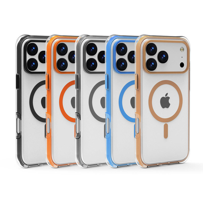 新製品 Apple iphone17pro 落下防止カメラタッチボタン携帯電話ケース 17Air 真空磁気エアバッグケース|undefined
