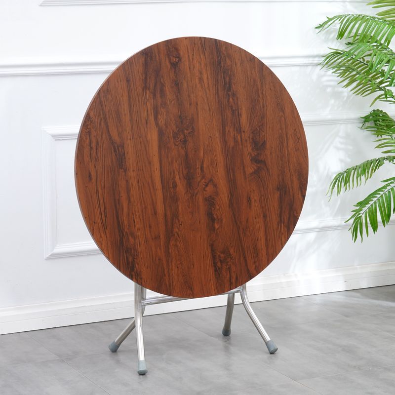 Mesa de puesto plegable, mesa de comedor, casa, casa, casa, casa de alquiler de apartamento pequeño, mesa redonda simple para cenar al aire libre