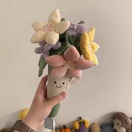 现货趣味花束手捧花玩偶趣味花束公仔生日可爱毛绒玩具