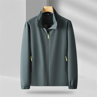 Windbreaker Jacket Workwear Jacket Waterproof Workwear Autumn and Winter Travel Thin Jacket Business Casual Long Sleeve