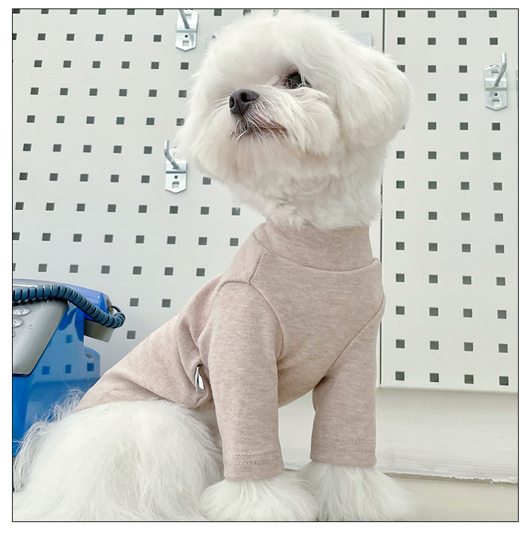 Simple Style Cotton Solid Color Pet Clothing display picture 4