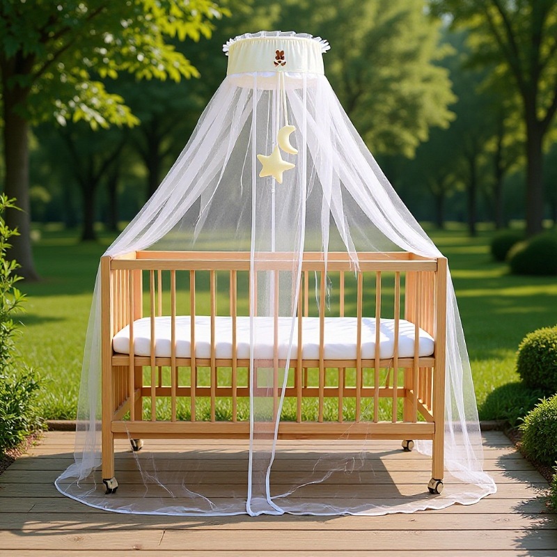 Universal Baby Crib Mosquito Net Children's Stand Mosquito Net Palace Luxury Floor Mosquito Net Encrypted Baby Infant Mosquito Net