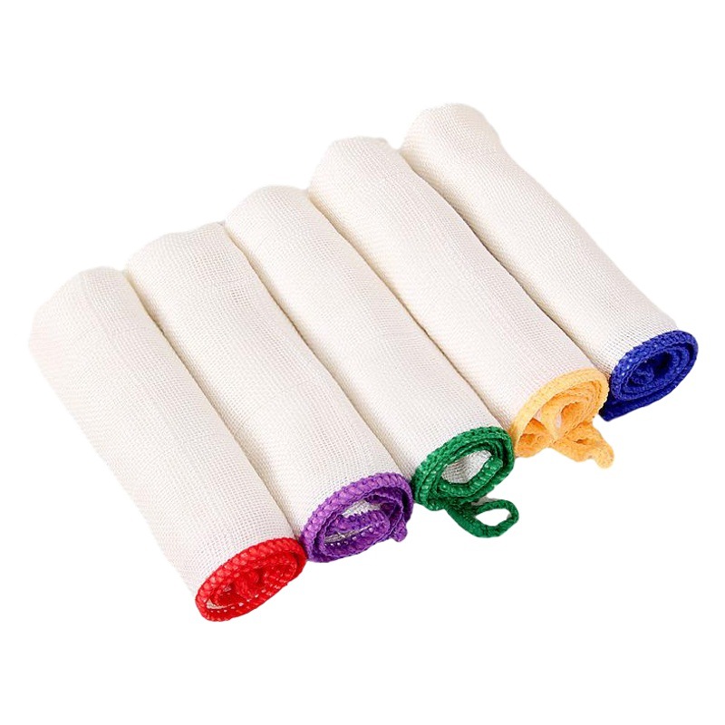 Dishwashing towel factory wholesale four layers thick absorbent cloth honeycomb dishwashing cloth wood fiber dishwashing towel is not easy to get oil