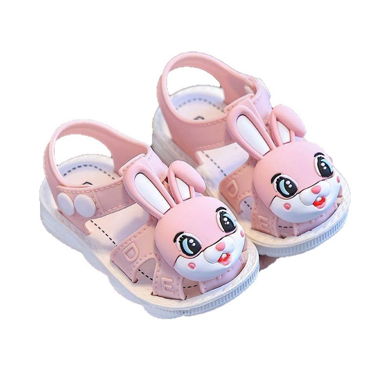 Zapatos para niñas de verano nuevo hebilla lindo dibujo animado zapatos para niños pequeños sandalias de princesa antideslizantes