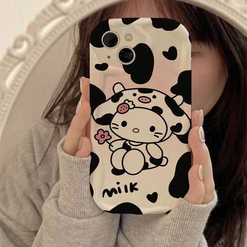 Linda vaca apta para iPhone 16pro funda para teléfono móvil Apple 15 Japón y Corea 14 niña 13promax nuevo 12x