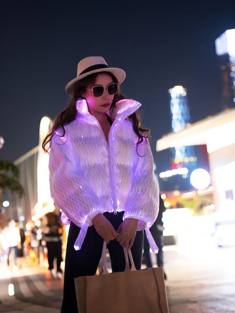 Neon down jacket
