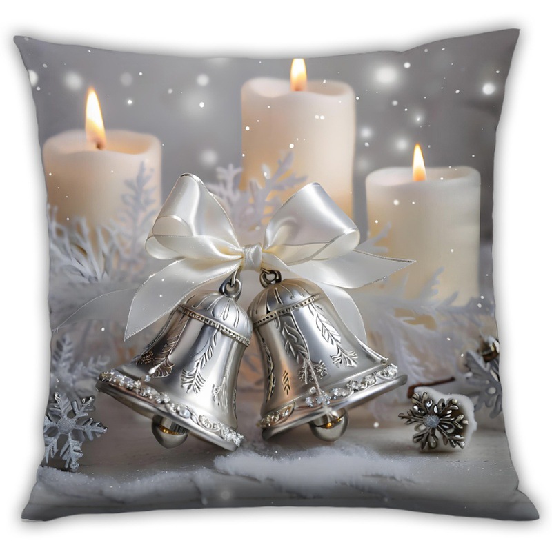 Navidad abraza almohada blanca leche alta sensación Santa muñeco de nieve impresión cojín fábrica directa para el hogar transfronterizo image 4