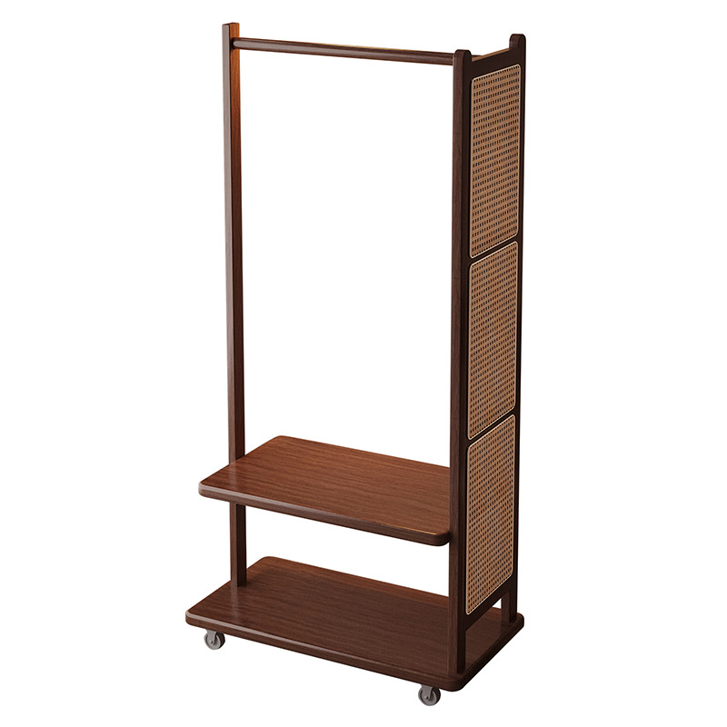 Percha de ropa de piso para dormitorios, percha de ropa de piso pequeña, percha de ropa móvil, percha de ropa simple, percha de ropa doméstica