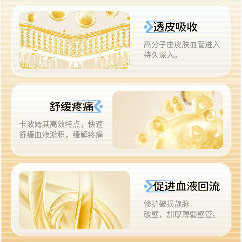 中国の薬用材料静脈瘤医療解熱ジェル緑色の静脈の隆起、しびれ、痛み、腫れ、背中の曲がり、冷湿布ジェル卸売|undefined