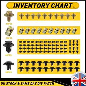 100pcs clips suitable for Honda M6 body U-shaped nuts 91503-SZ3-003/91512-SX0-0