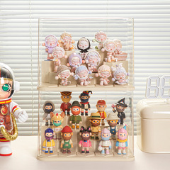 ブラインドボックス展示棚収納アクリル透明防塵積み木玩具手作り展示棚バブルマット展示箱