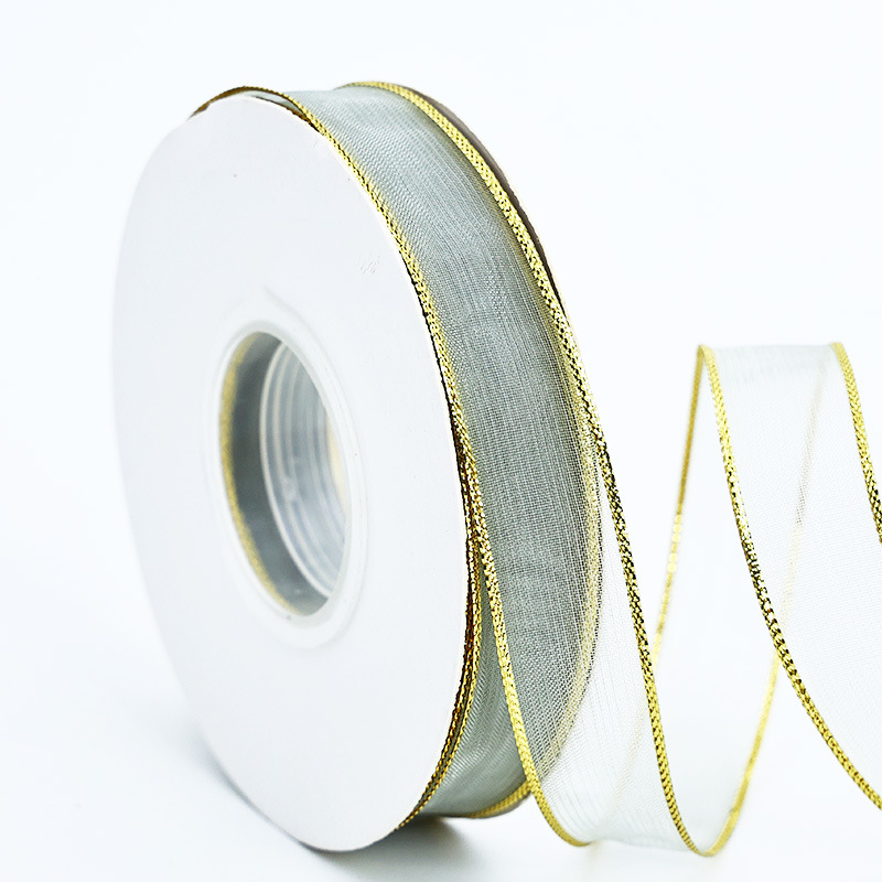 Caja de regalo de hilo de nieve de alambre de oro, pastel de flores, hilo de nieve hecha a mano, barra de DIY, accesorios, cinta de flores