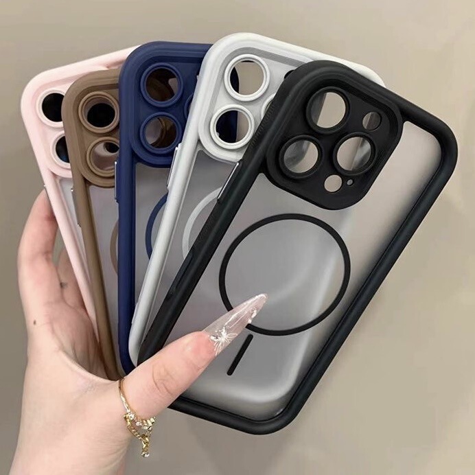 iPhone17手机壳天眼二合一磁吸全包镜头半透磨砂适用苹果16保护套|undefined
