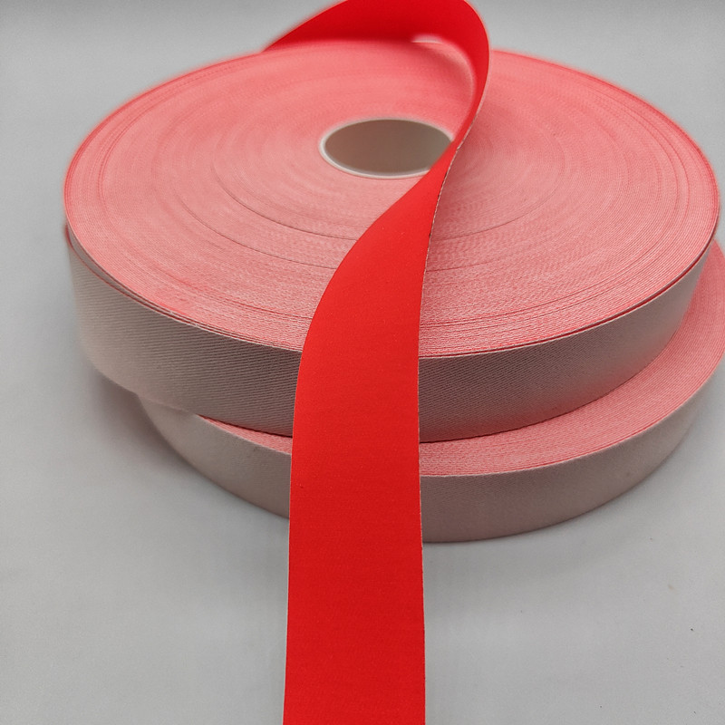 厂家供应橙色全棉阻燃反光布条消防服银色反光条双色阻燃反光面料