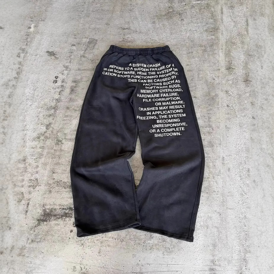 Conjunto de moletom e calça masculinos da moda urbana - estampa de blocos de cores combinando, ajuste grande unissex, tecido de mistura de algodão, conforto casual_voghion.com