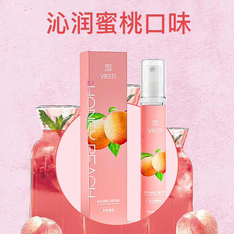 goods in stock Koupen tone Freshener oral cavity Spray honey peach Mint Portable lady On behalf of live broadcast