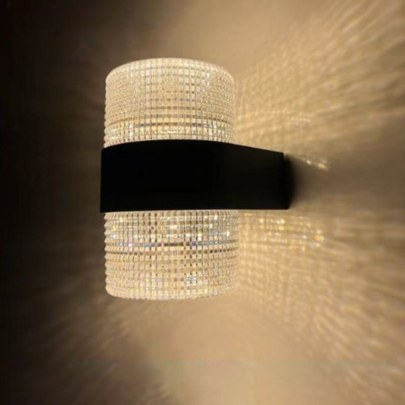 lámpara de pared exterior impermeable balcón puerta patio pasillo pared exterior iluminación exterior doble cabeza lámpara de escalera