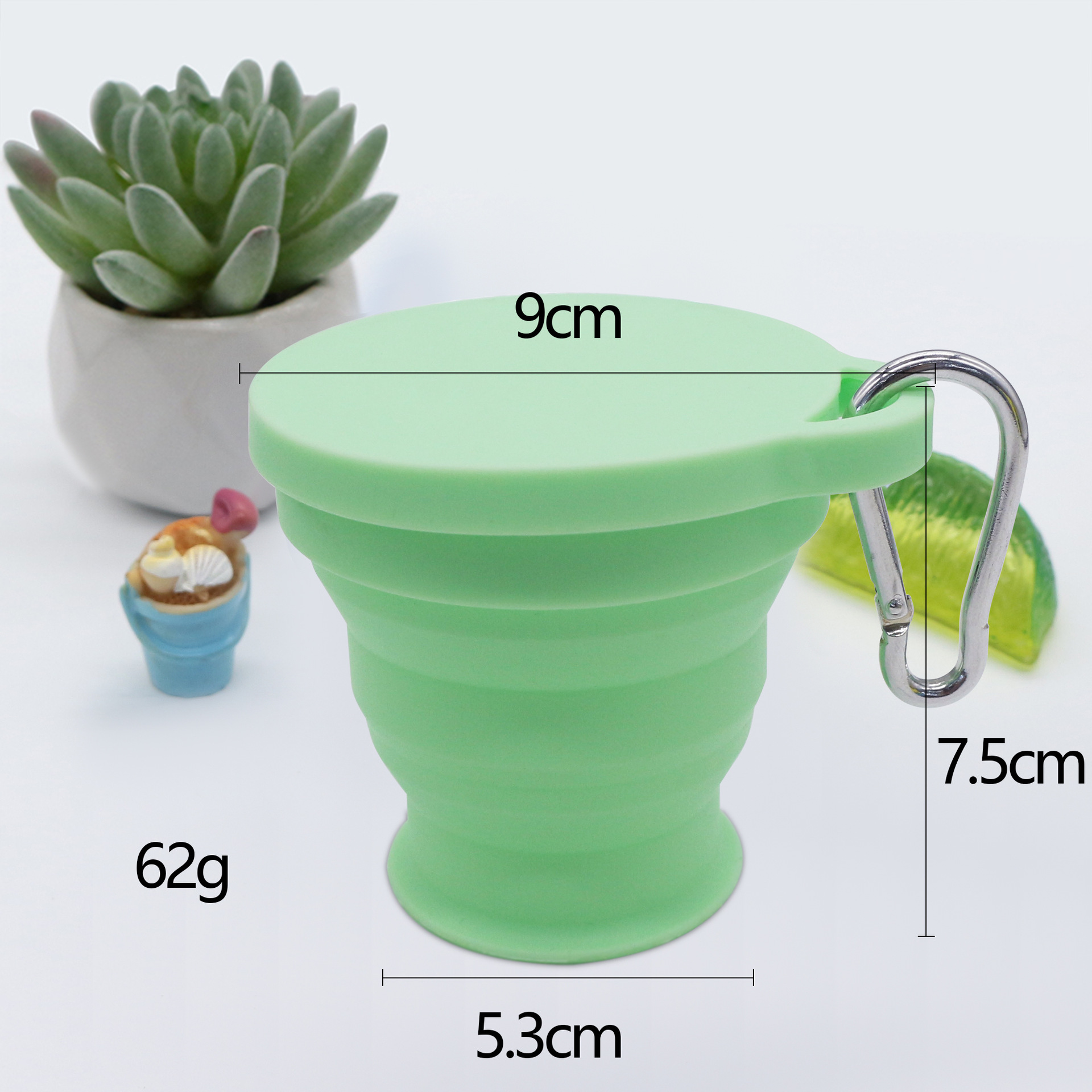 Nuevo 180ml taza de agua plegable silicona garra de gato taza de enjuague retráctil turismo monocromático taza de agua plegable portátil taza