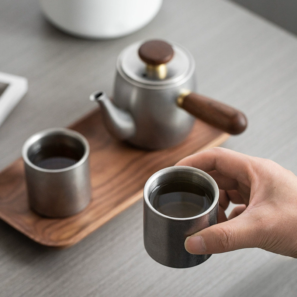 Travel tea set, handheld coffee teapot for traveling