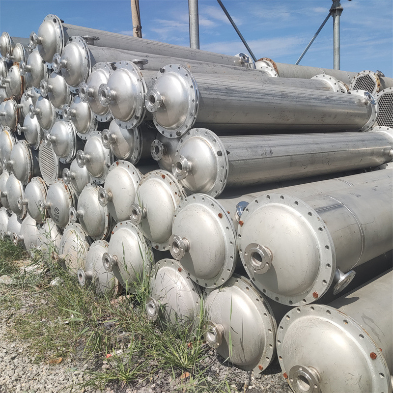 回收二手冷凝器 化工常压冷凝设备 不锈钢蒸发降温冷却器