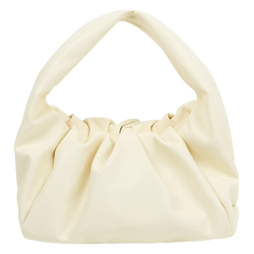 Estilo japonés simple bolso de las mujeres nicho diseño plisado nube bolsa Luz de lujo de alta calidad bolsa de hombro bolsa de la axila