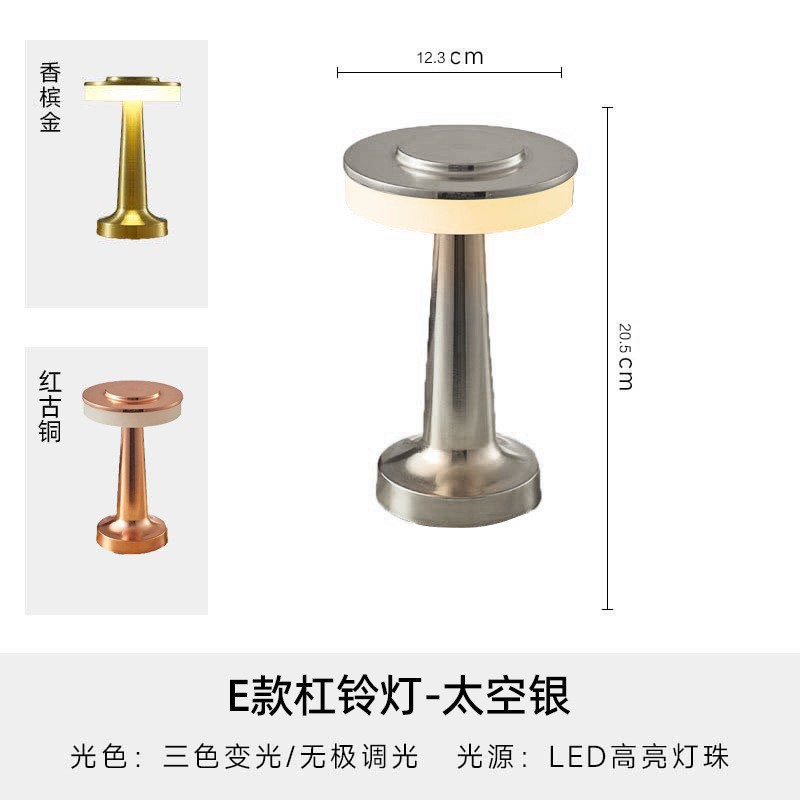 Regalos creativos Estrellas Luna Luz de noche Touch Tricolor Charge Atmosphere Light Dormitory Birthday Gift Light Night