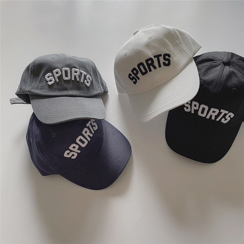 Children's Casual Solid Color Alphabet Baseball Cap display picture 5