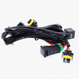 Tiankun fábrica fuera de la carretera tira grupo de línea de luz un arrastre dos LED luz de trabajo interruptor de la luz de niebla arnés de cableado transfronterizo Venta caliente