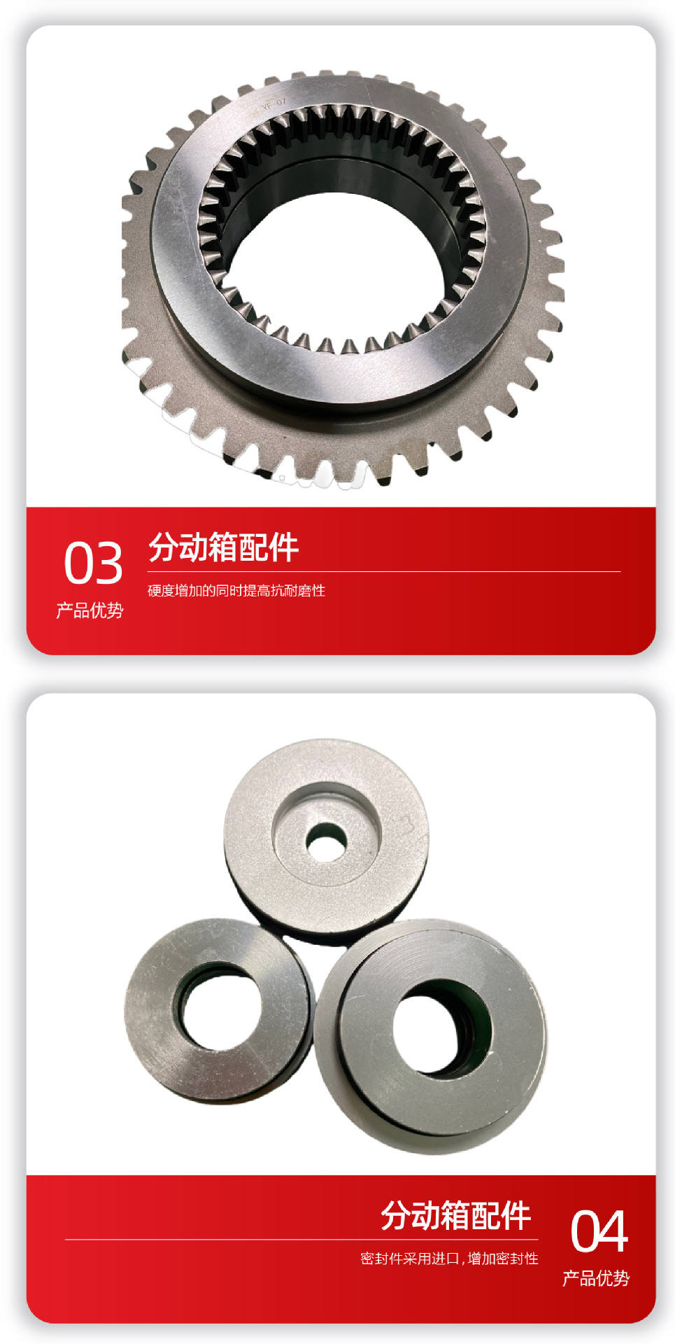 Transfer case assembly for concrete mixing station, mixing main unit gear box, transmission case, transfer case