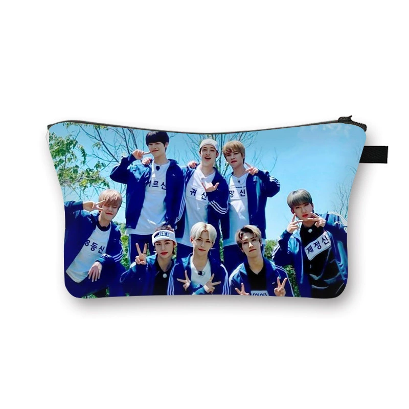 Сумка косметичка SKZOO STRAYKIDS для студентов и детей, косметики, мешок для хранения, для девочек, витринная вентиляция