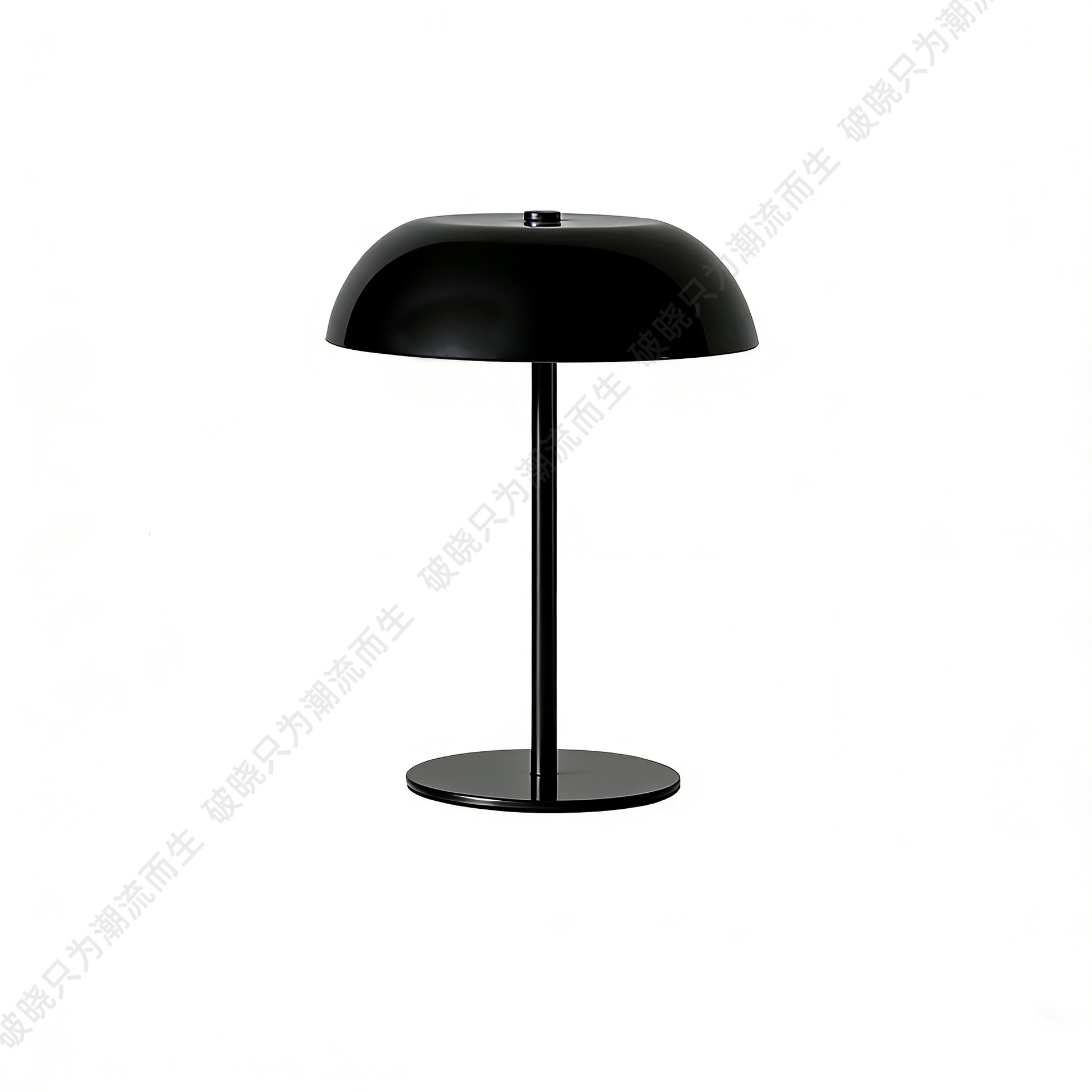 Lámpara de Mesa Tipo Hongo Recargable USB de Metal Control Táctil para Dormitorio y Campamento