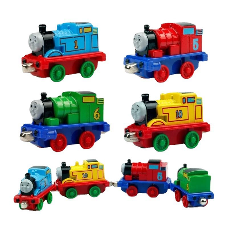 Детская игрушка-локомотив Томас с мощным магнитным сплавом, двойной магнитной инерционной системой и функцией отката