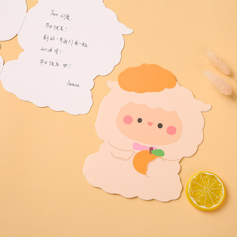 Tarjetas postales de dibujos animados tarjetas de felicitación alienígenas tarjetas pequeñas cartas escritas a mano tarjetas de deseos en blanco para estudiantes y niños bendiciones