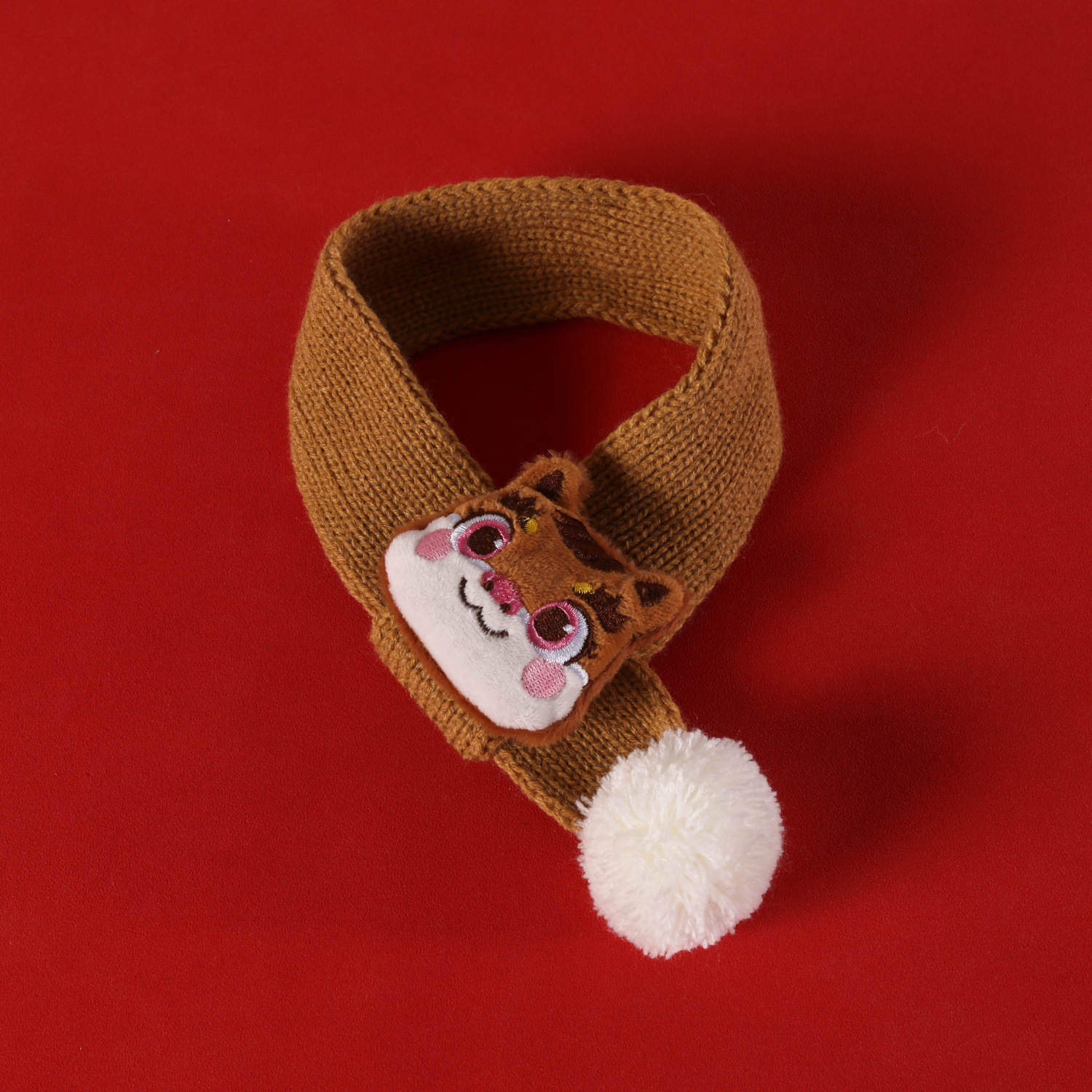 2026 año del caballo mascota muñeca de peluche poni bufandas de estilo de Año Nuevo festivo caricatura gato pequeño y mediano perro cordón collar