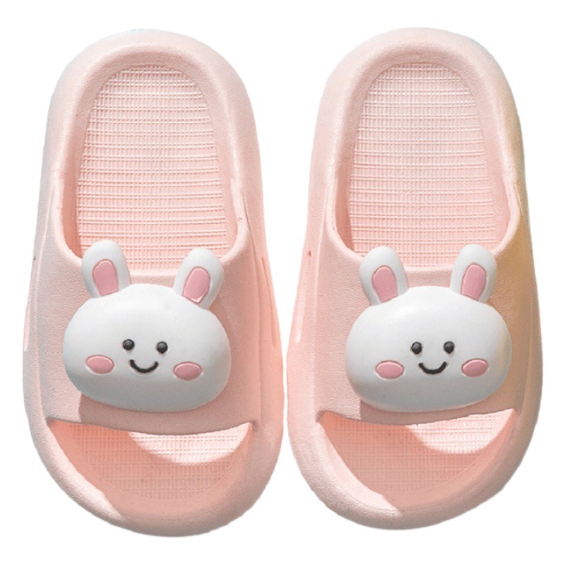 Sandalias de baño de fondo suave para niños Princesa bebé padre-hijo de dibujos animados Verano zapatos antideslizantes de fondo suave sandalias de conejo de oso