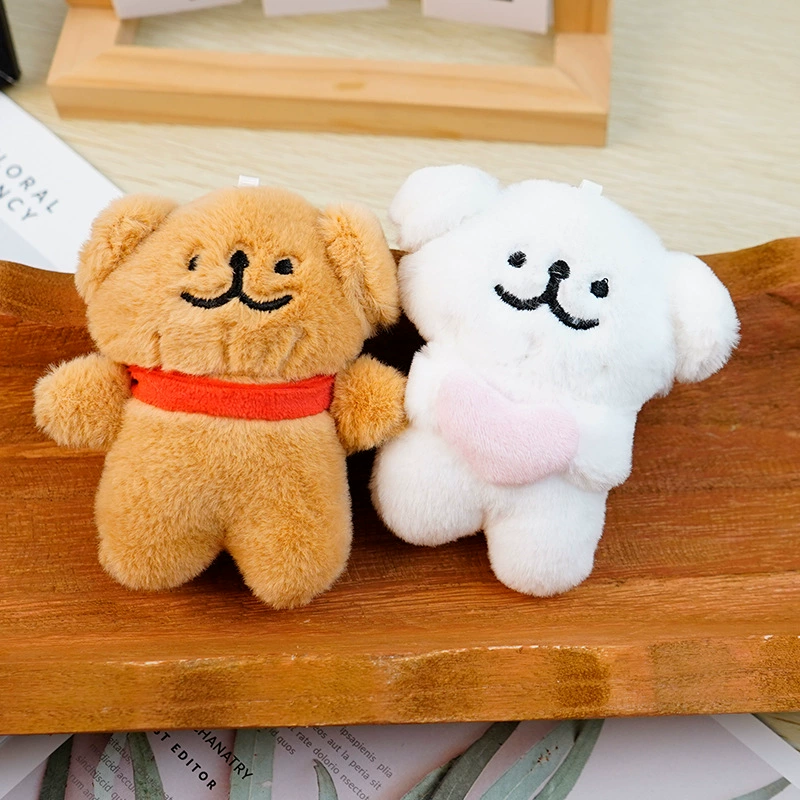 Милый маленький кулон в виде щенка, плюшевый головной убор щенка, брелок для куклы, кукла для рюкзака, сумка, кулон, кукла, оптовая продажа