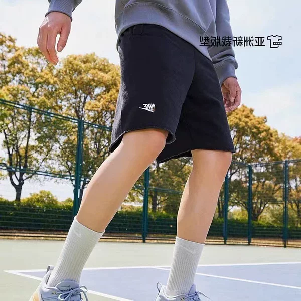 Sporty, breathable, casual, drawstring, versatile, printed, loose-fitting, couple's style shorts, in stock, whole order, other adult cotton solid colors
