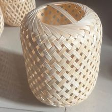 古风田园手工竹编手提灯笼DIY家用装饰12*16手拿竹灯笼演出舞蹈