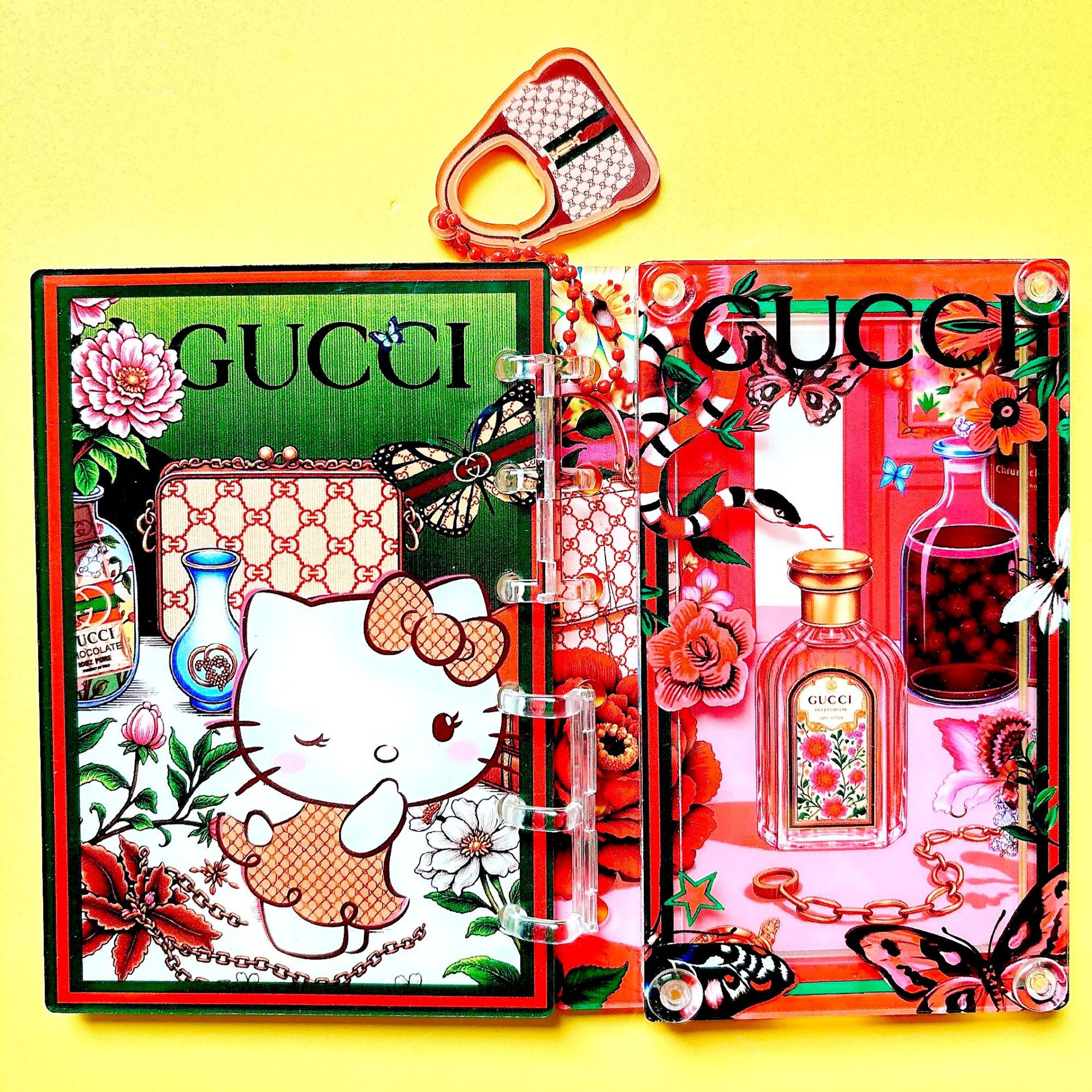 54種類の揺れるアクリルノート、クロスボーダーで人気のTikTokで話題の美しいルーズリーフノート、DIY A7/A5