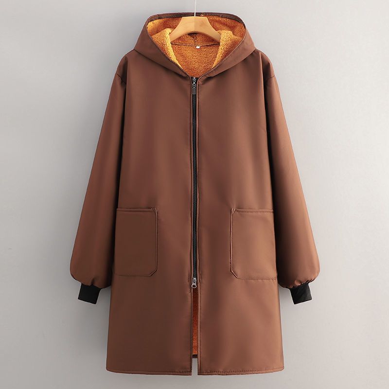 冬のベルベットの厚みのある長袖スモック防水性と耐油性の暖かいジャケット作業服キッチンホームエプロン新しいスタイル|undefined