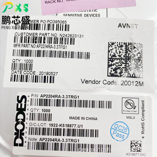 AP2204RA-3.3TRG1 �zӡG37O ԭ�b��Ʒ ���Է�����LDO BOM�����