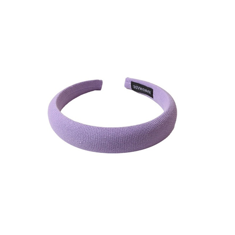 Brazo de cabello púrpura para mujeres 2025 nuevo cráneo alto otoño invierno brazo de cabello red rojo borde ancho lavado de la cara cabello prensado cabello tarjeta de cabello tocado